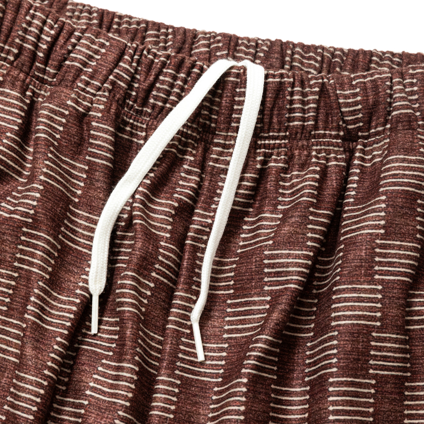 ALLOVER PATTERN MICRO FLLECE WIDE RELAX PANTS