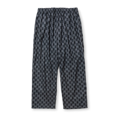 ALLOVER PATTERN MICRO FLLECE WIDE RELAX PANTS