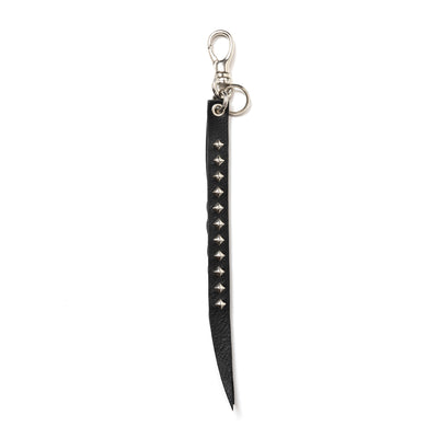 STUDS & KNITTING LEATHER SHORT KEY RING