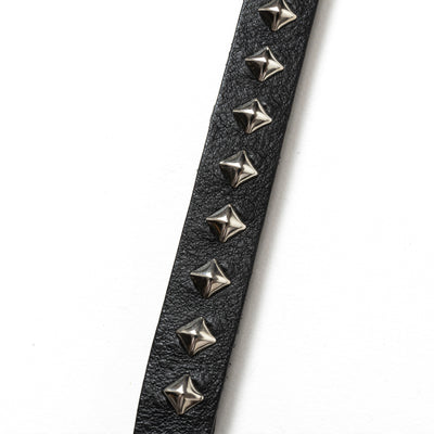 STUDS & KNITTING LEATHER SHORT KEY RING