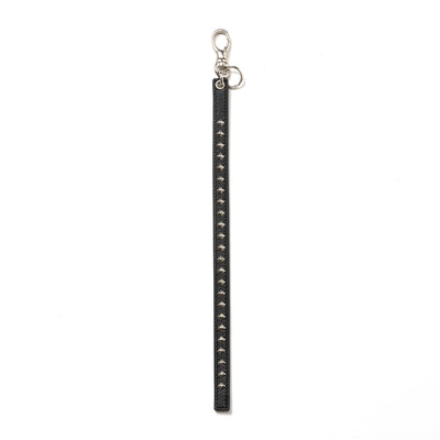 STUDS LEATHER LONG KEY RING