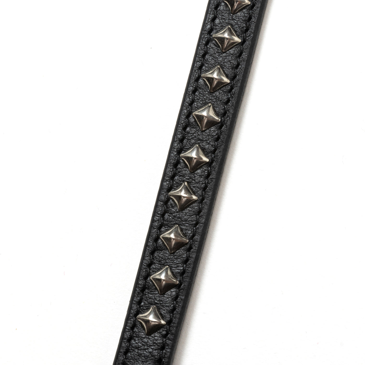 STUDS LEATHER LONG KEY RING