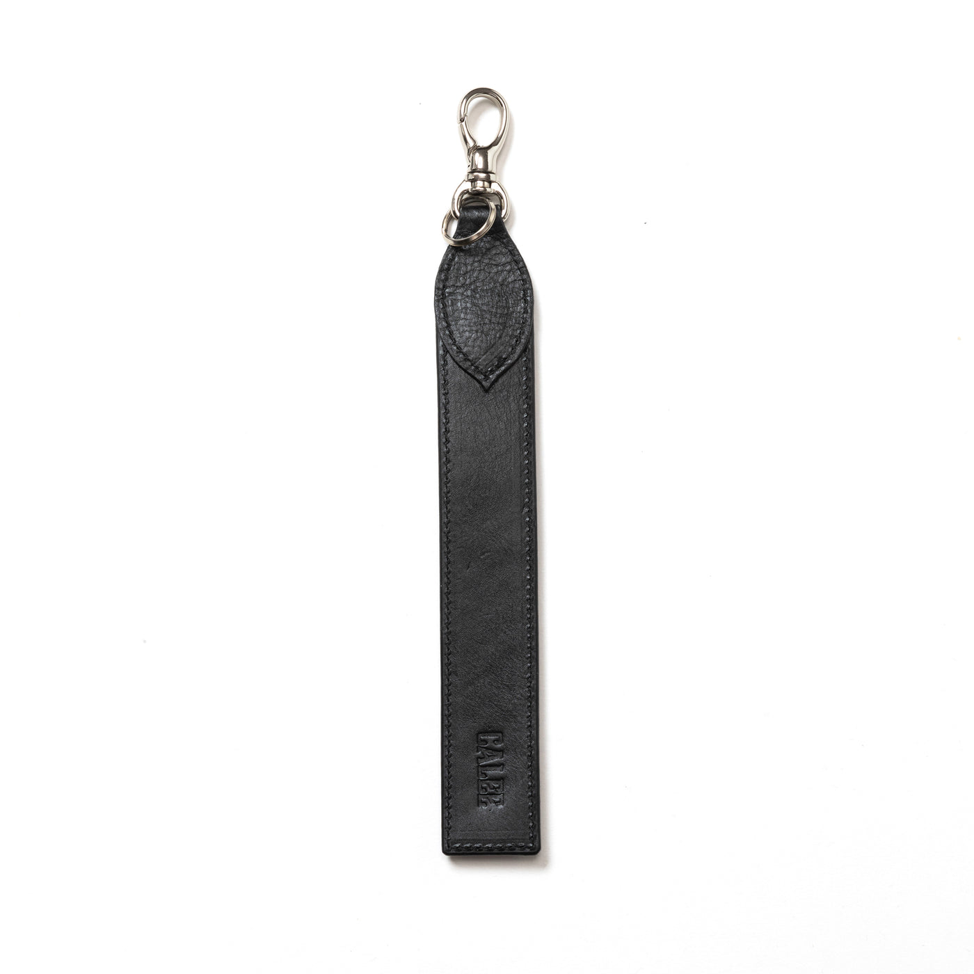 STUDS LEATHER FLAT LONG KEY RING