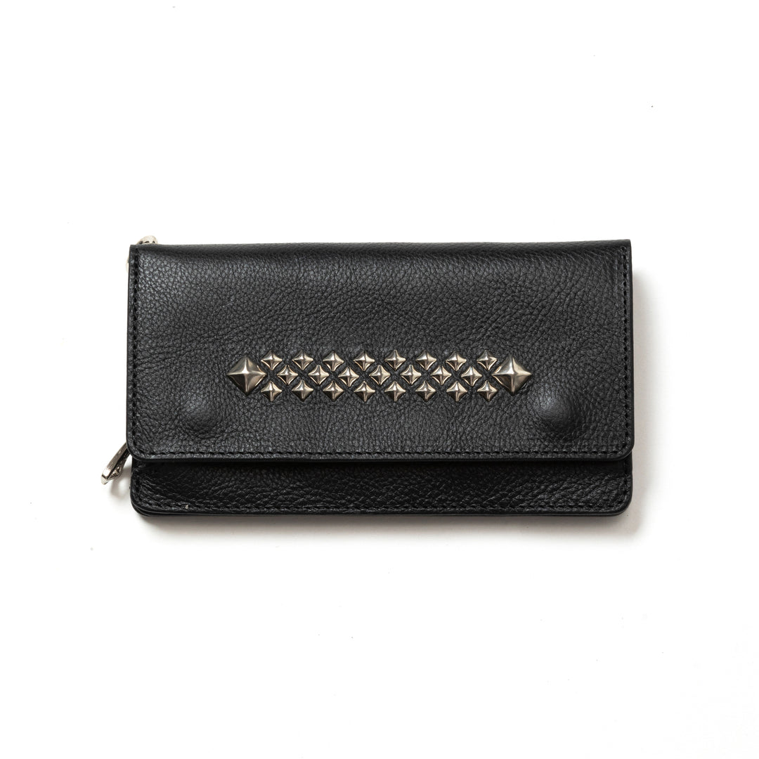 小物 calee STUDS LEATHER TYPE MULTI WALLET CALEE - STUDS LEATHER INTERNAL FLEX FRAME TYPE MULTI WALLET