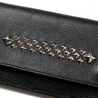 STUDS LEATHER LONG WALLET