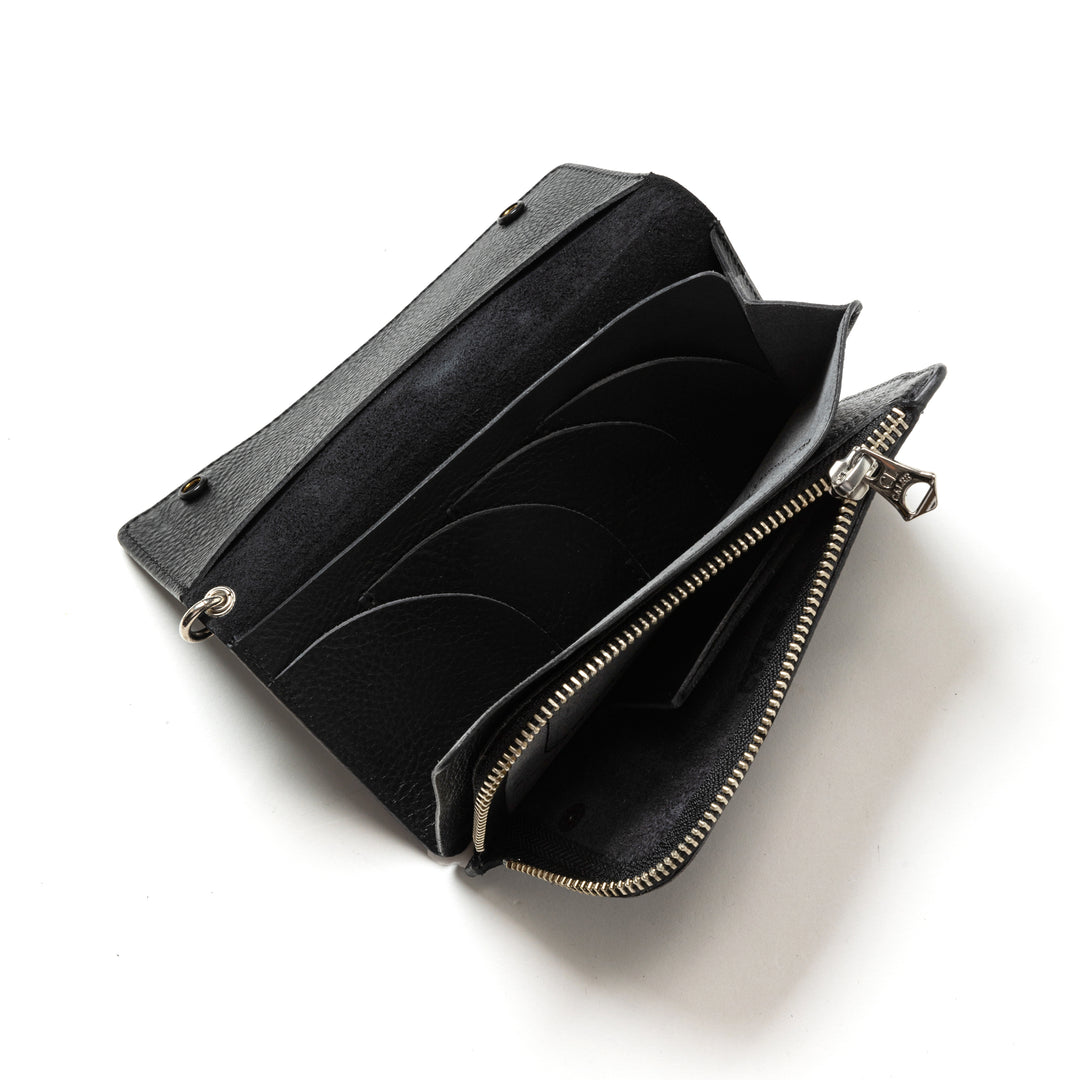 BLACK STUDS LEATHER LONG WALLET＜EXCLUSIVE＞ – CALEE ONLINE