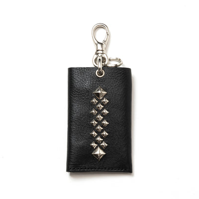 STUDS LEATHER KEY CASE