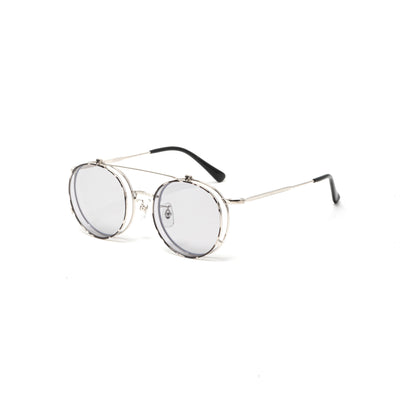 FLIP UP TYPE CIRCLE METAL GLASSES