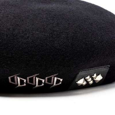 × THE H.W.DOG&CO. EMBROIDERY WOOL BERET