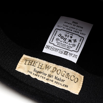 × THE H.W.DOG&CO. EMBROIDERY WOOL BERET