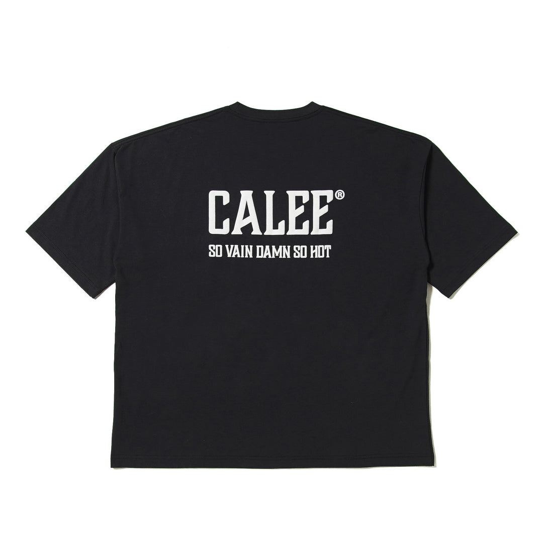 CALEE / Tシャツ/L/コットン/BLK SHELTECH®︎ CALEE NATIONAL LOGO WIDE TEE – CALEE ONLINE STORE