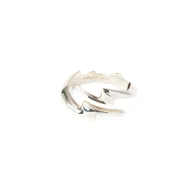 THUNDERBOLT SILVER RING - calee-official