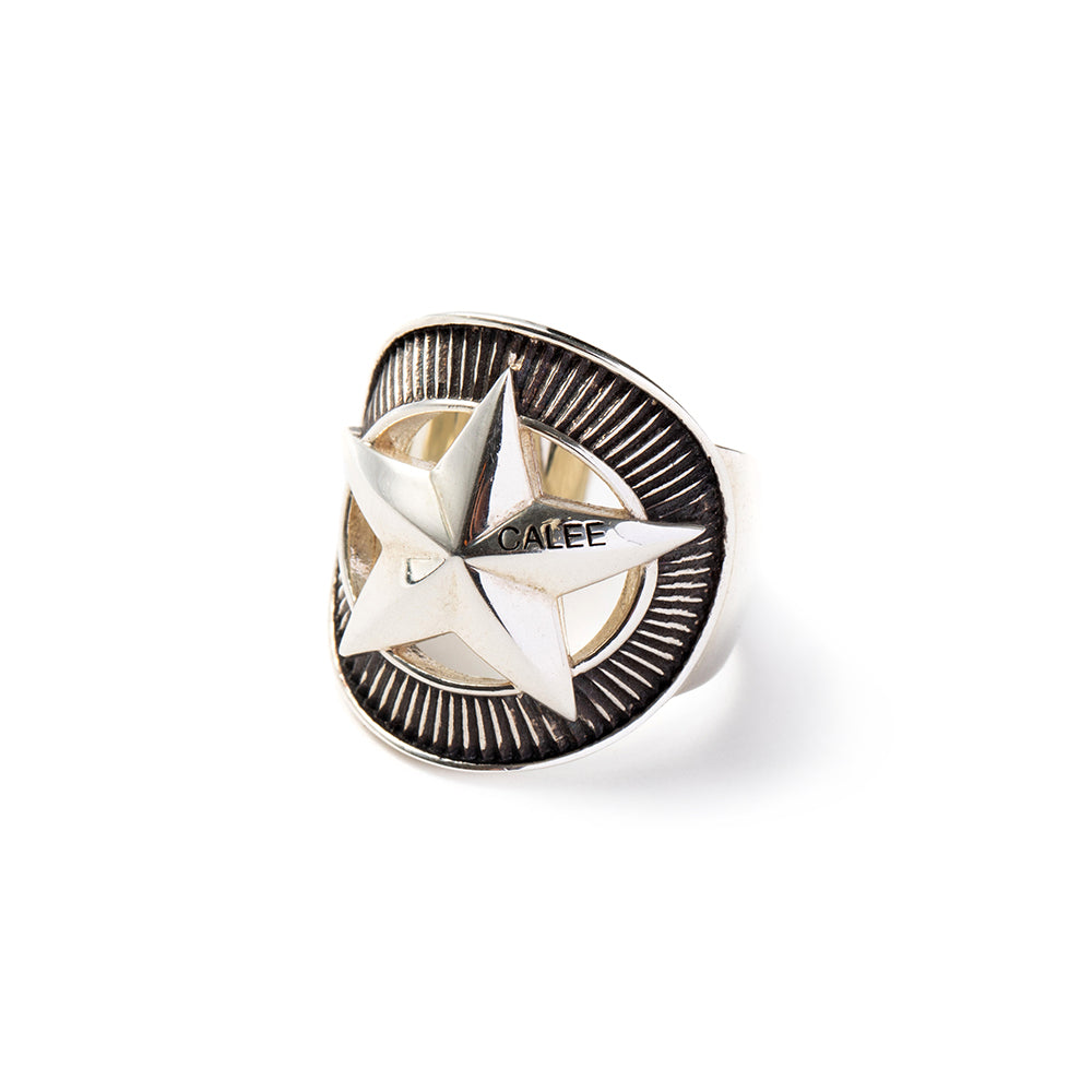 SILVER STAR CONCHO RING - calee-official