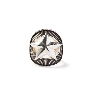 SILVER STAR CONCHO RING - calee-official