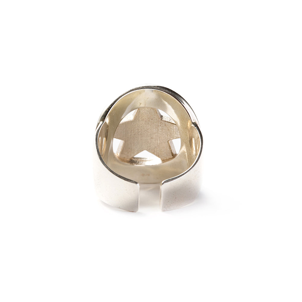 SILVER STAR CONCHO RING - calee-official