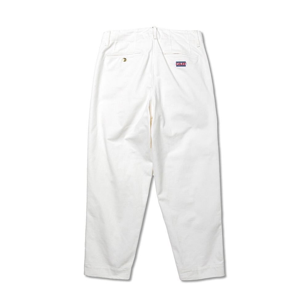 VINTAGE TYPE CHINO CLOTH TUCK TROUSERS - calee-official