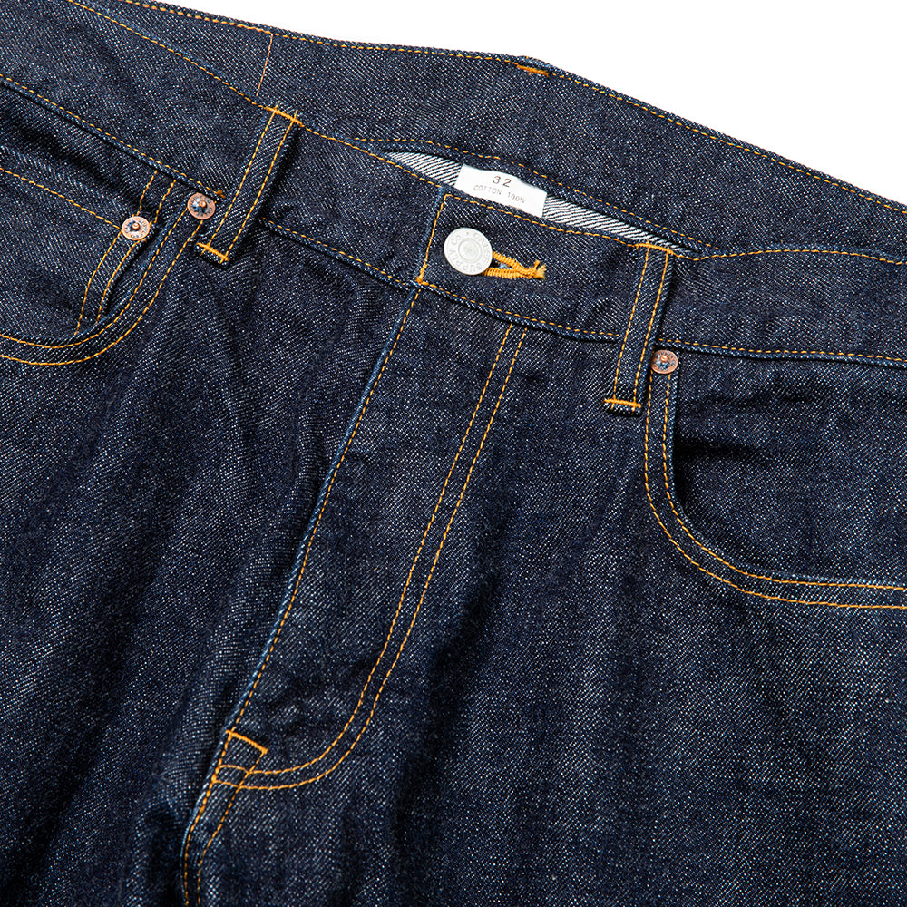 VINTAGE REPRODUCT WIDE SILHOUETTE DENIM PANTS -ONE WASH- - calee-official