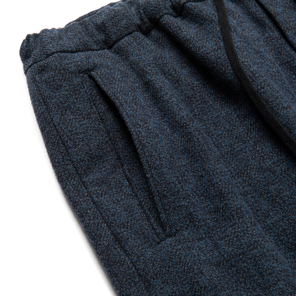 TWEED TYPE COTTON CLOTH EASY SLACKS - calee-official