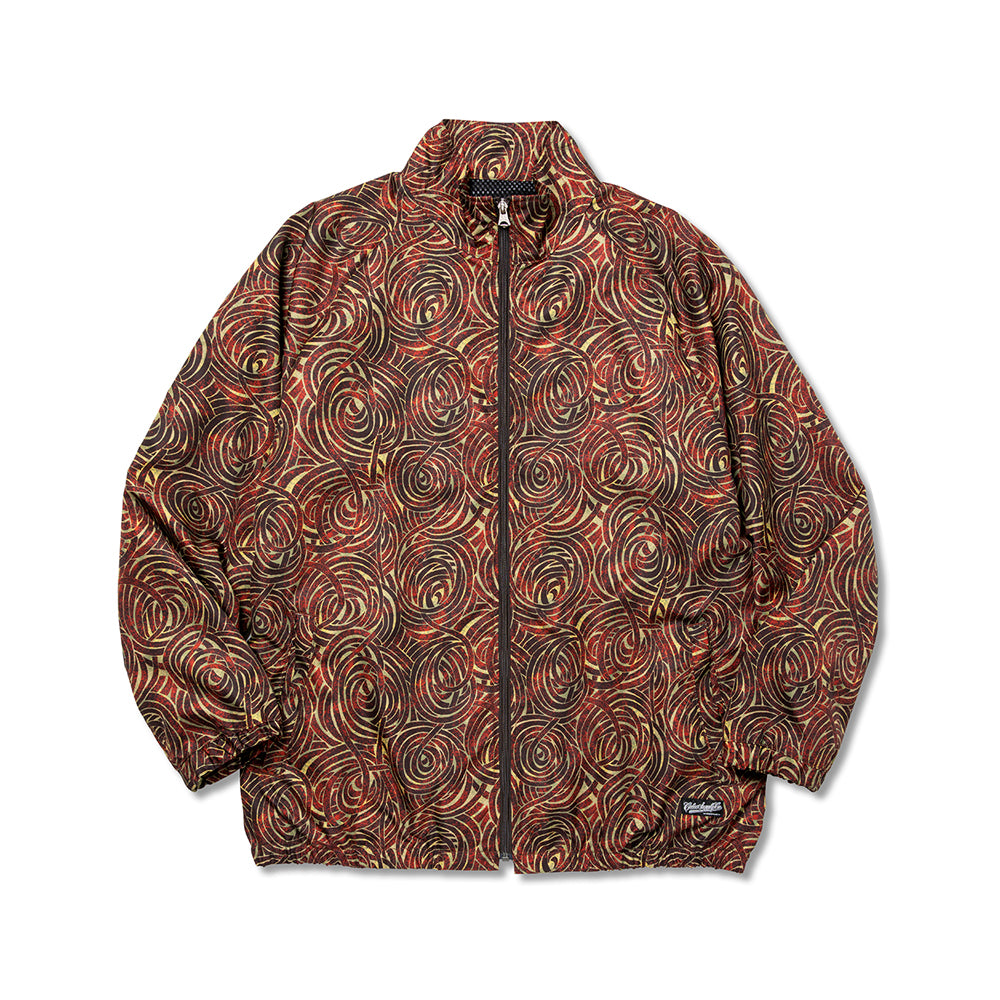 ALLOVER SPIRAL PATTERN TRACK JACKET - calee-official