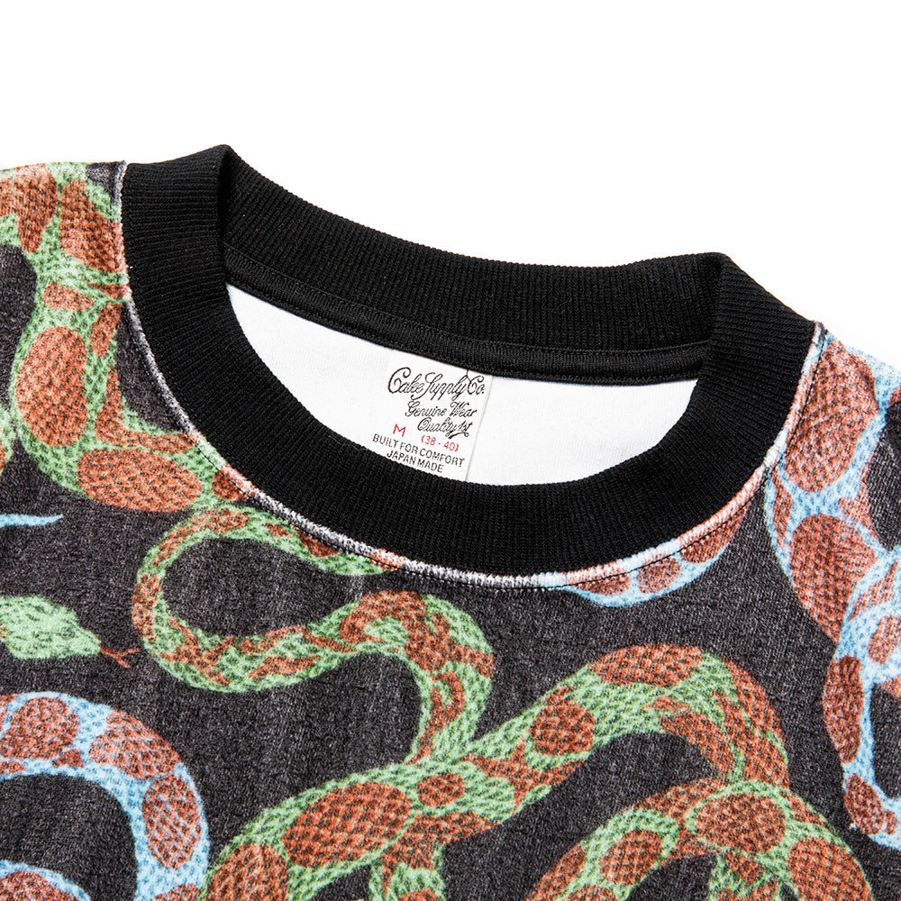 トップス CALEE SNAKE PATTERN SH LIMITED BLK XL ALLOVER SNAKE PATTERN SH ＜EXCLUSIVE＞ – CALEE ONLINE STORE