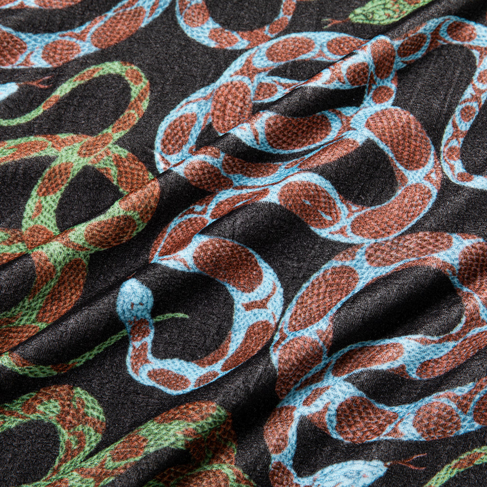 CALEE snake pattern drop shoulder