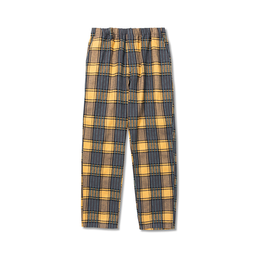 DOBBY CHECK PATTERN EASY TROUSERS - calee-official