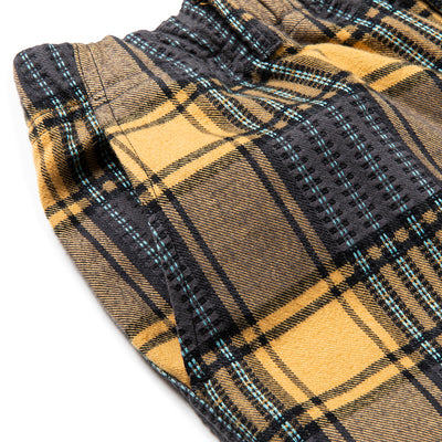 DOBBY CHECK PATTERN EASY TROUSERS - calee-official