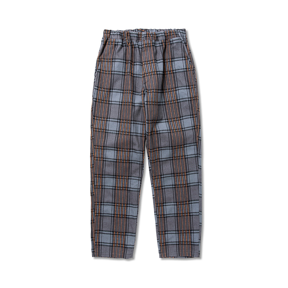 DOBBY CHECK PATTERN EASY TROUSERS - calee-official