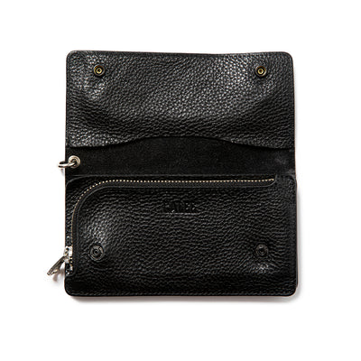 STUDS LEATHER LONG WALLET - calee-official
