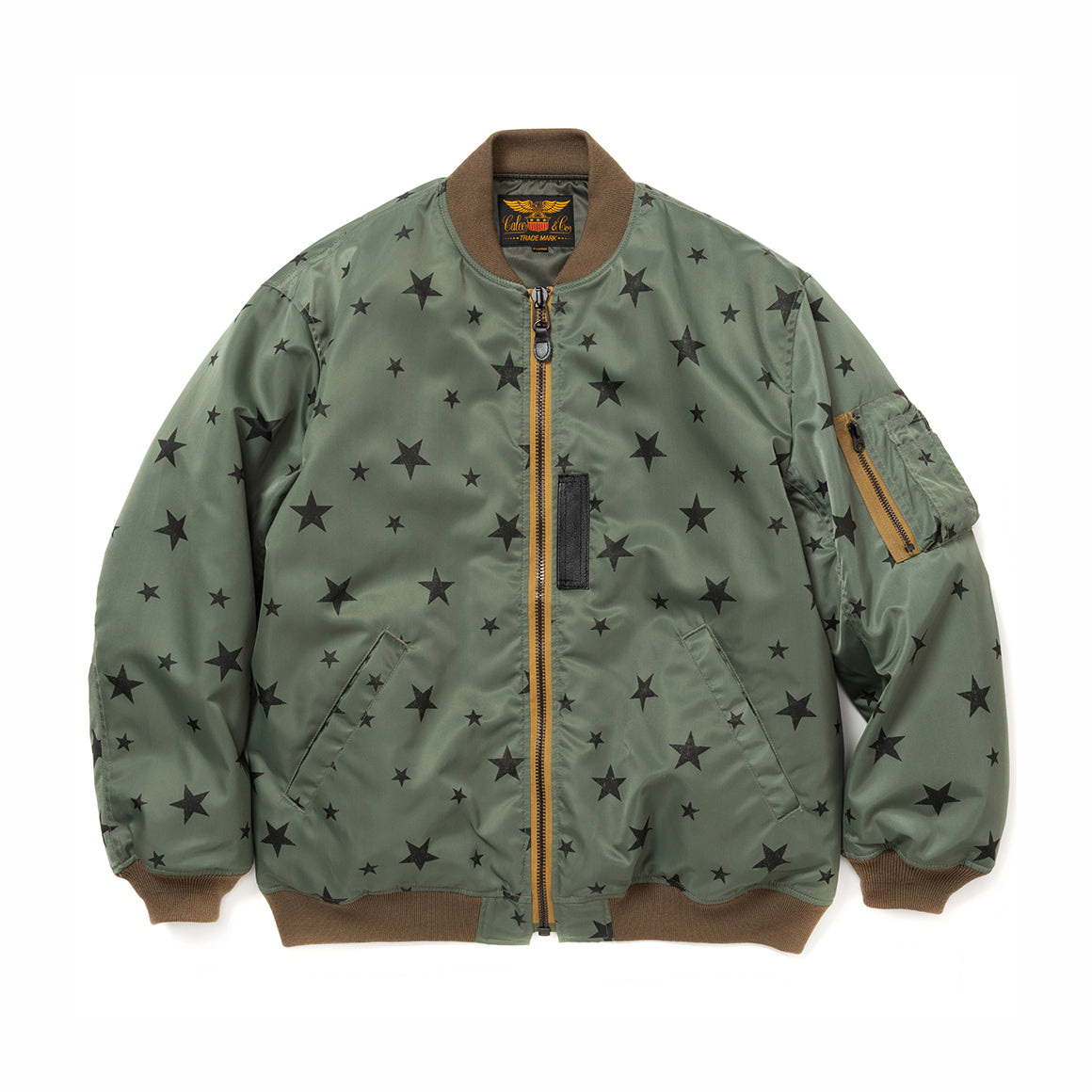 ALLOVER STAR PATTERN MA-1 TYPE FILGHT JACKET - calee-official