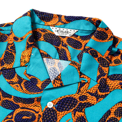 ALLOVER SNAKE PATTERN R/P SHIRT -LIMITED- - calee-official