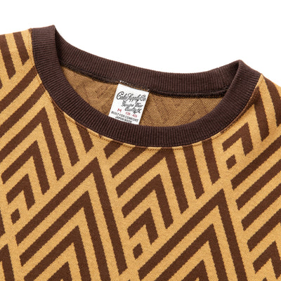 22 GAUGE DOUBLE JACQUARD WIDE SHILHOUETTE S/S CUTSEW