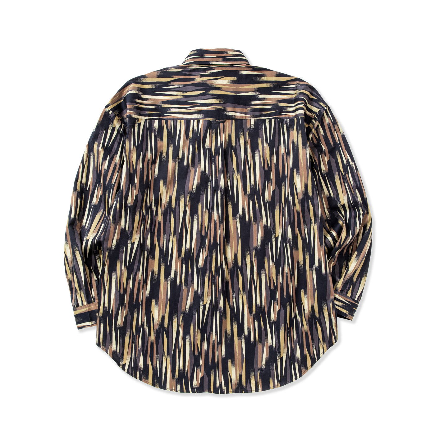 BRUSH HANDLE PATTERN OVER SILHOUETTE L/S SHIRT - calee-official