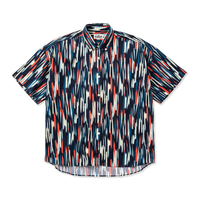 BRUSH HANDLE PATTERN WIDE SILHOUETTE S/S SHIRT