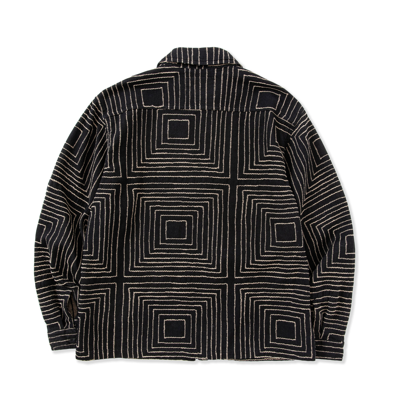 SQUARE JACQUARD DENIM SWING TOP - calee-official