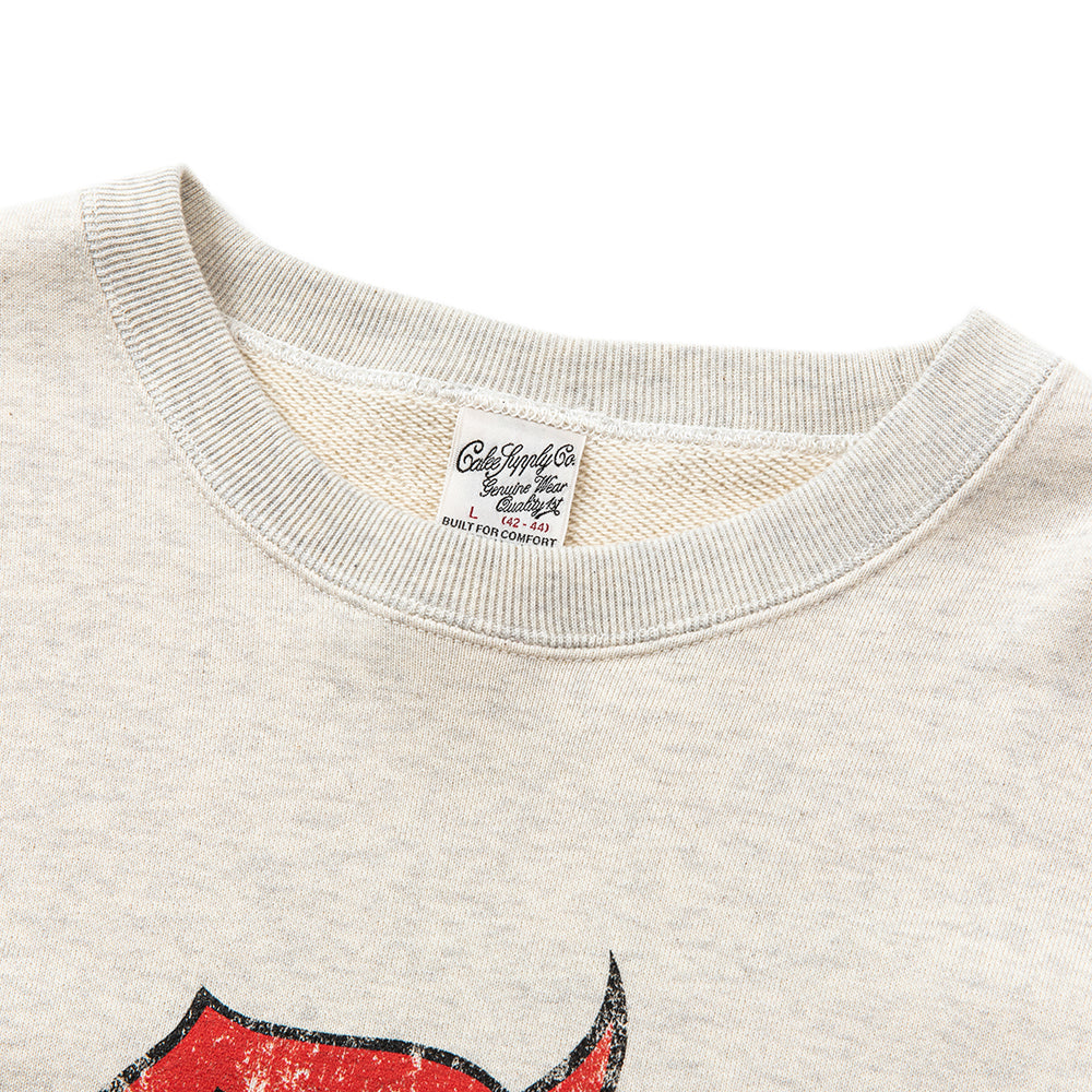 CAL NT LOGO VINTAGE TYPE CREW NECK SWEAT - calee-official