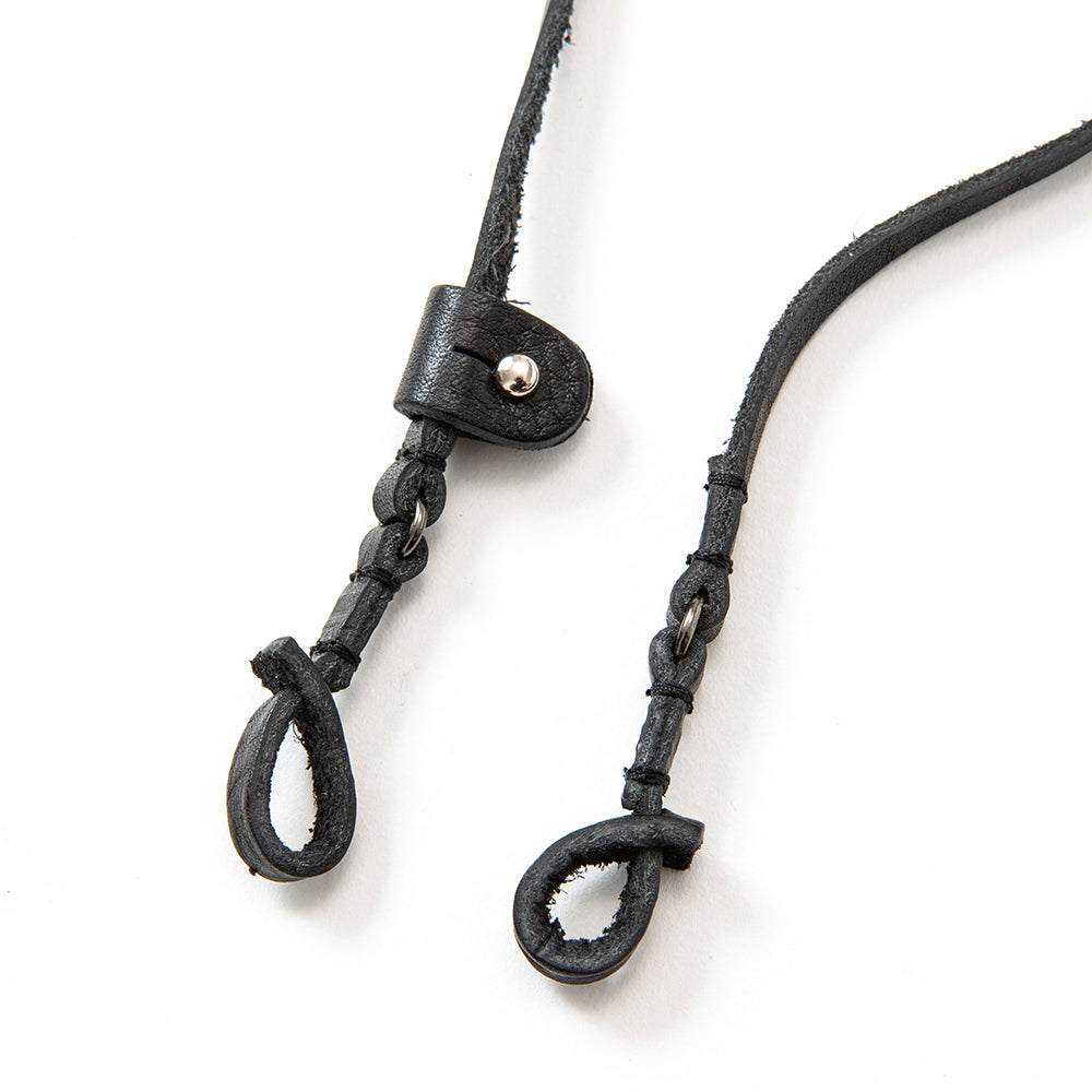 CALEE レザー スタッズ グラスコード ROUND & PYRAMID STUDS LEATHER GLASS CORD – CALEE ONLINE STORE