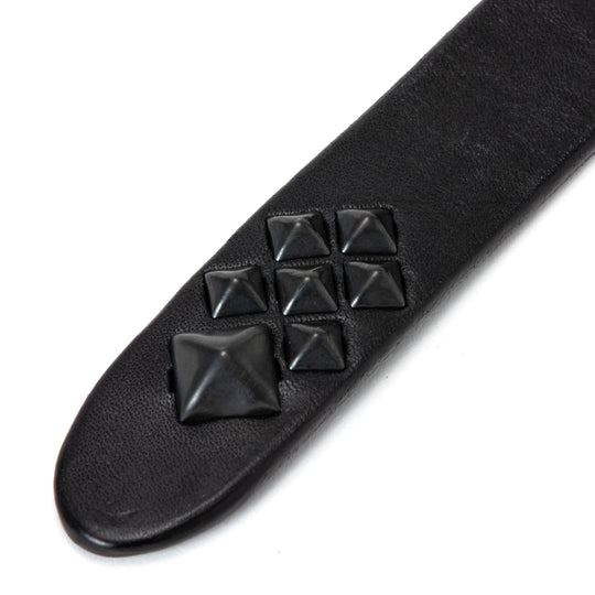 BLACK STUDS LEATHER NARROW BELT＜EXCLUSIVE＞ – CALEE ONLINE STORE