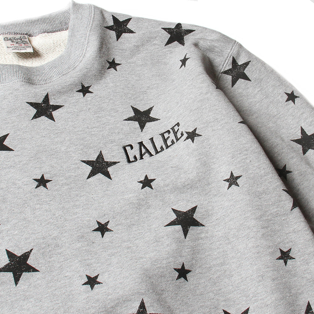 ALLOVER STAR PATTERN L/S SWEAT - calee-official